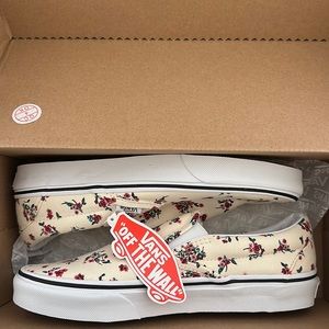 Floral vans. Womens 8